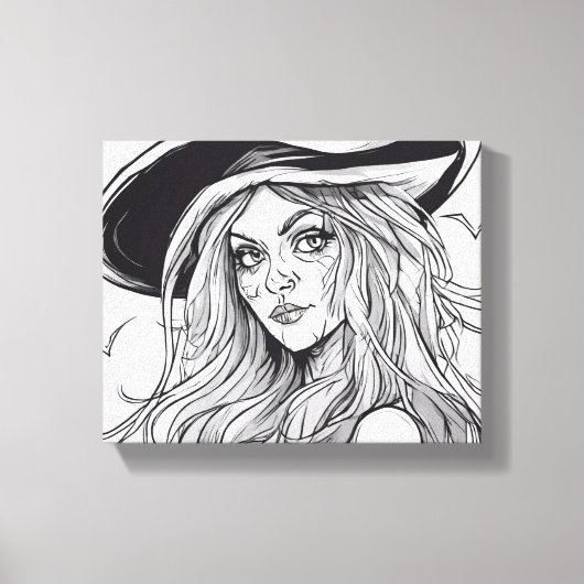 Hexe Leinwanddruck (Vorderseite)