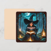 Hexe liest ein Buch - Wicca Halloween 2 (Vorne/Hinten)