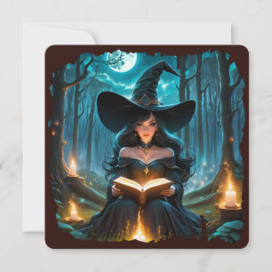 Hexe liest ein Buch - Wicca Halloween 2