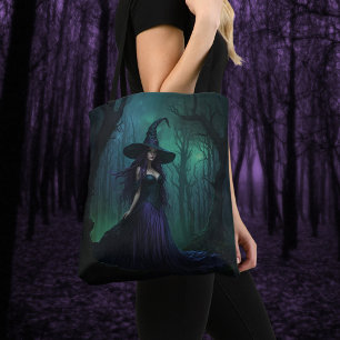Hexe, Lila und schwarz Tasche