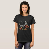 Hexe Lizard mit Halloween Pumpkin T-Shirt (Vorne ganz)