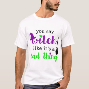 Hexe Lustiges Halloween T-Shirt