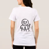 "Hexe markiert den Punkt" Tri-Blend Shirt (Rückseite)