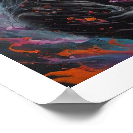 Hexe mit Baby Poster (Ecke)