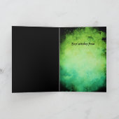 Hexe mit Cauldron Happy Halloween Card Karte (Innenseite)