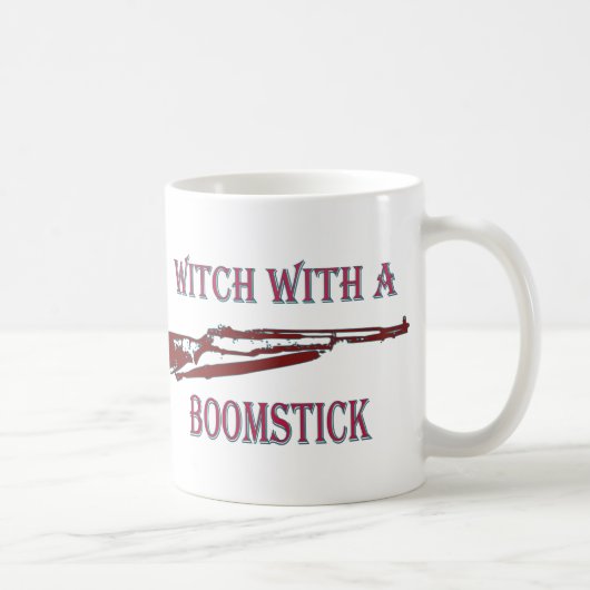 Hexe mit einem Boomstick 2 Kaffeetasse (Rechts)