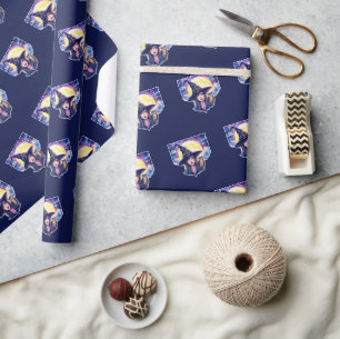 Hexe mit einem Owl - Halloween Fan Fun 1 Geschenkpapier