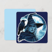 Hexe mit einem Raven - Halloween Fan Fun 2 (Vorne/Hinten)