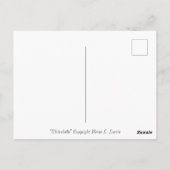 Hexe mit Kätzchen von Renee Lavoie Postkarte (Rückseite)