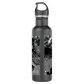 Hexe mit Katzen Edelstahlflasche (Rückseite)