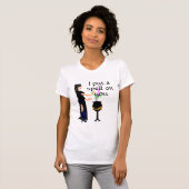 Hexe mit Magic Pot und Zitat T-Shirt (Vorne ganz)