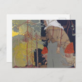Hexe mit Pilzen - Franz Wacik Postkarte (Vorne/Hinten)