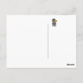 Hexe mit rotem Apfel Postkarte (Rückseite)