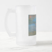 Hexe mit schwarzer Katze zu Halloween Mattglas Bierglas (Links)