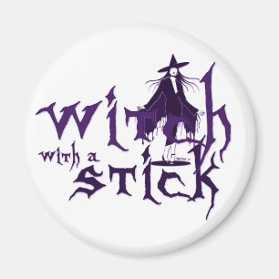 Hexe mit/ Stick Magnet