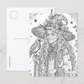 Hexe mit Stil Postkarte (Vorne/Hinten)
