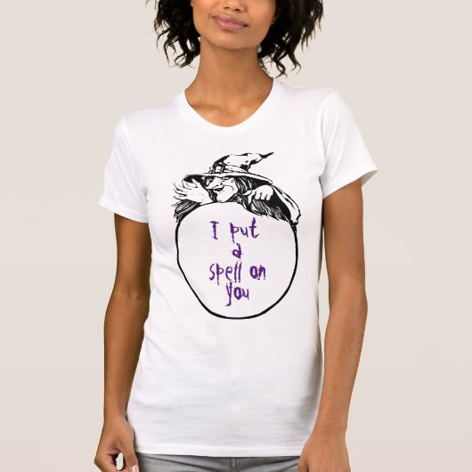 Hexe mit Zitat T-Shirt (Vorderseite)