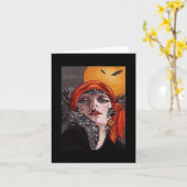 Hexe-Mitteilungskarten Karte (Gelbe Blume)