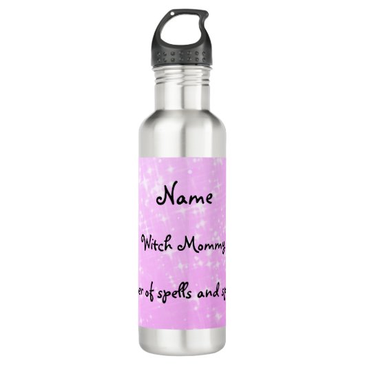 Hexe Mommy entwerfen Wasserflasche. Edelstahlflasche (Vorderseite)