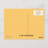 Hexe Mona Lisa Autumn Art durch crc Postcard verän Postkarte (Rückseite)