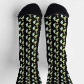 Hexe Mona Lisa Halloween Vollmond Socken (Oben)