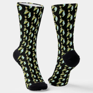 Hexe Mona Lisa Halloween Vollmond Socken
