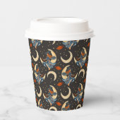 Hexe, Mond und Planeten Pappbecher (Vorderseite)