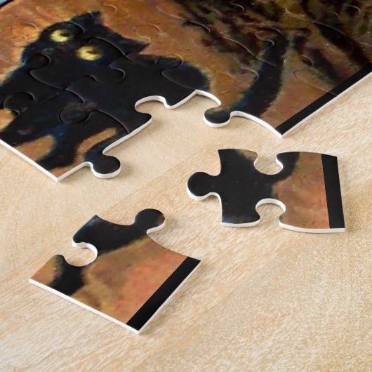 Hexe nachts Halloween Puzzle (Seite)