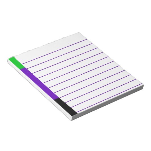 Hexe Ombre Notizblock (angewinkelt)