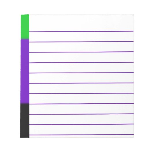 Hexe Ombre Notizblock (Vorderseite)