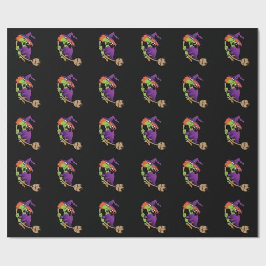 Hexe-Packpapier Geschenkpapier (Flach)