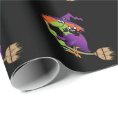 Hexe-Packpapier Geschenkpapier (Rolleneckpunkt)