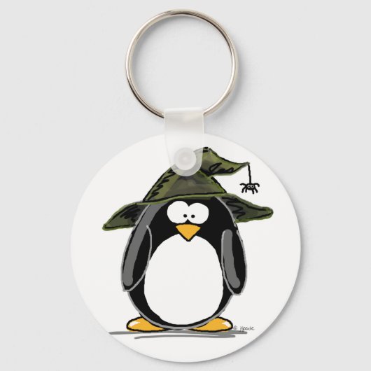 Hexe Penguin Schlüsselanhänger (Vorderseite)