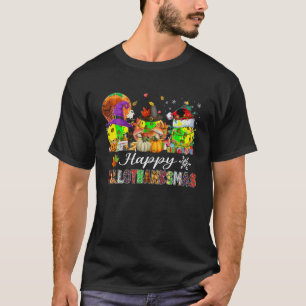 Hexe Pilgrim Santa Pickleball Balls Happy HalloTh T-Shirt