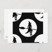Hexe Postkarte (Vorne/Hinten)
