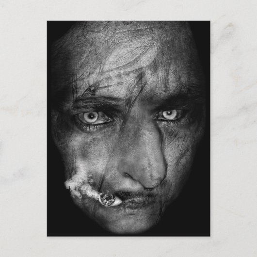 Hexe Postkarte (Vorderseite)