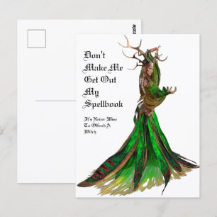 Hexe Postkarte