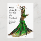 Hexe Postkarte (Vorderseite)