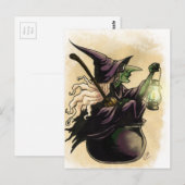 Hexe Postkarte (Vorne/Hinten)