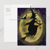 Hexe Postkarte (Vorne/Hinten)
