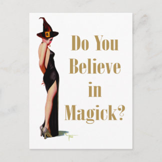 Hexe Postkarte