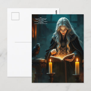 Hexe Postkarte