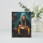 Hexe Postkarte (Stehend Vorderseite)