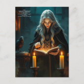 Hexe Postkarte (Vorderseite)