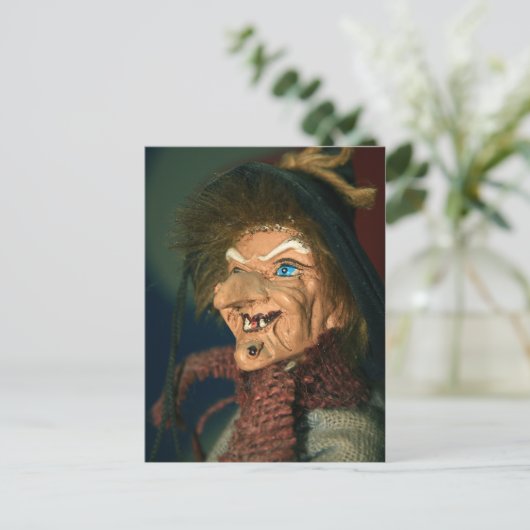 Hexe Postkarte (Stehend Vorderseite)