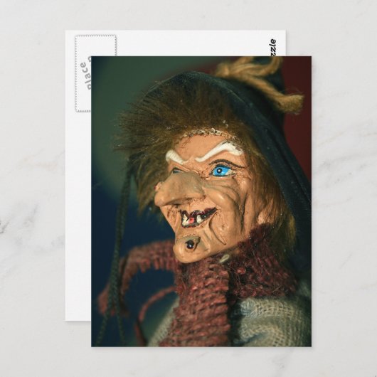Hexe Postkarte (Vorne/Hinten)