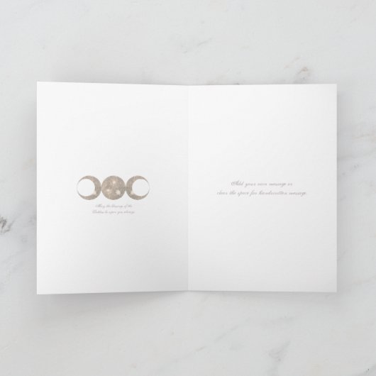 Hexe-Prim dreifache Mond-Göttin Karte (Innenseite)