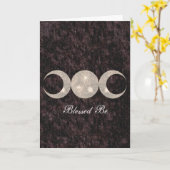 Hexe-Prim dreifache Mond-Göttin Karte (Gelbe Blume)