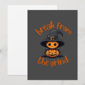 Hexe Pumpkin BFTG Einladung (Vorne/Hinten)