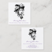 Hexe Quadratische Visitenkarte (Vorne/Hinten)